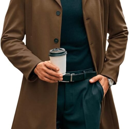 Slim Fit Mid Length Winter Overcoat