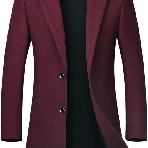 Wool Blend Topcoat with Quilted Lining