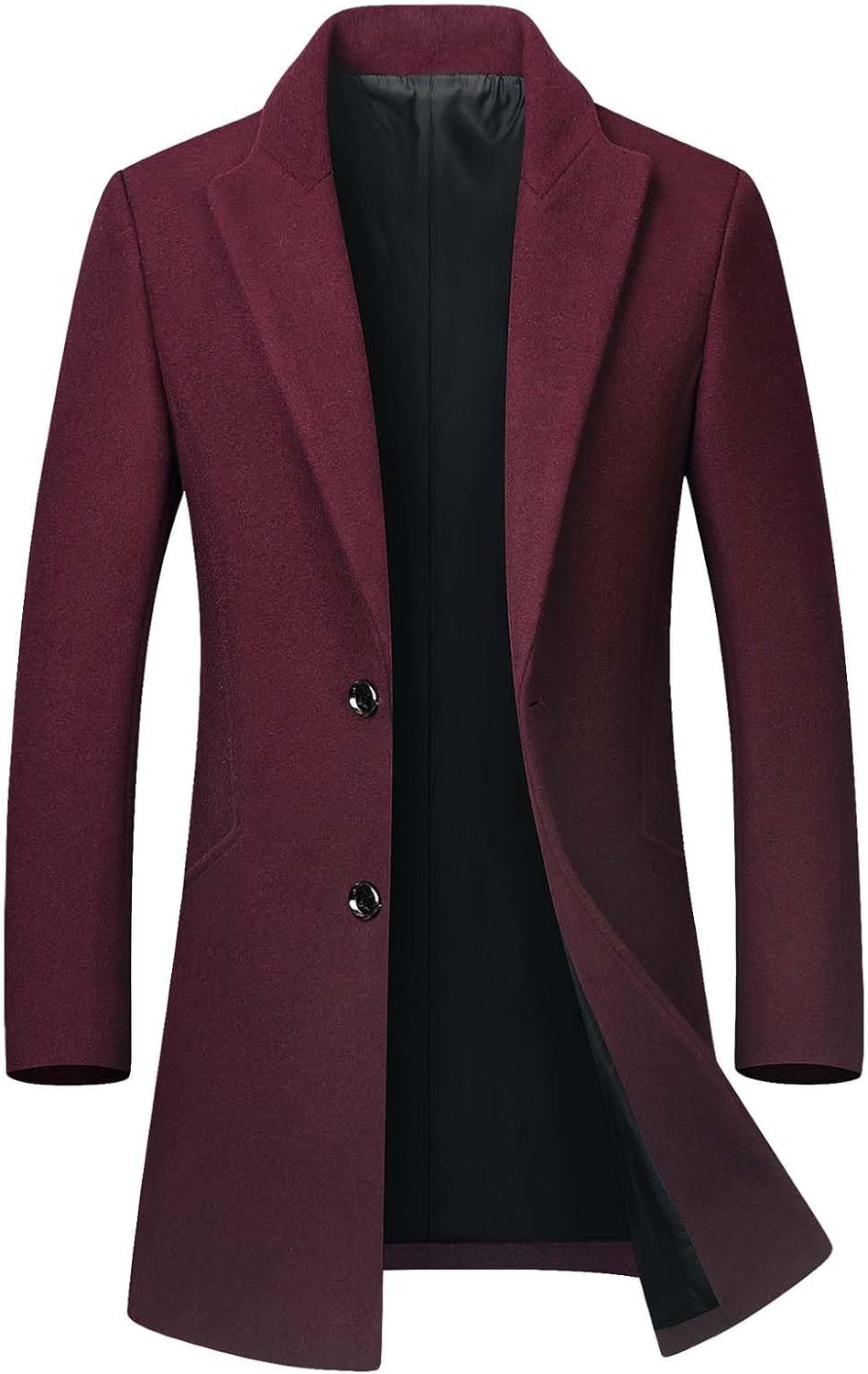 Wool Blend Topcoat with Quilted Lining