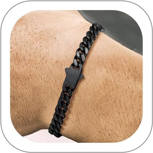 Cuban Link and Rope Chain Bracelet Set for Men
