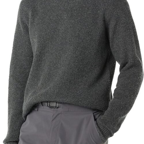 Cotton Blend Crew Neck Sweater